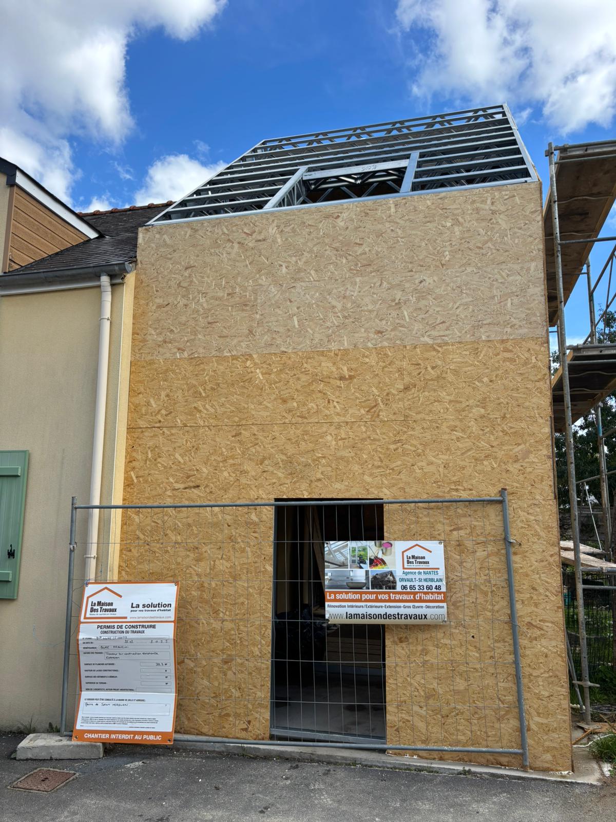 Structure LGS légère sur chantier