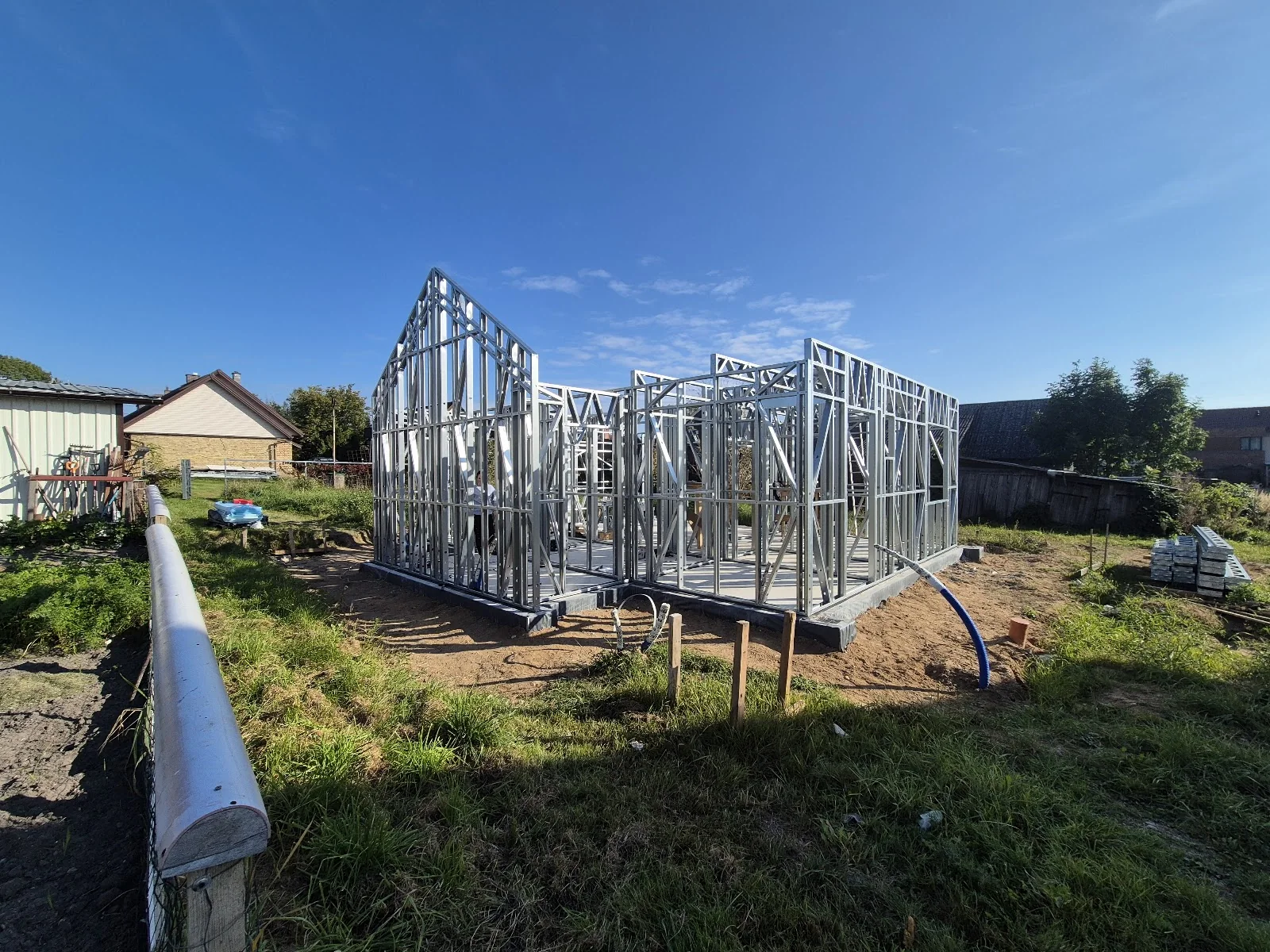 LGS house — complex roof structure — 1