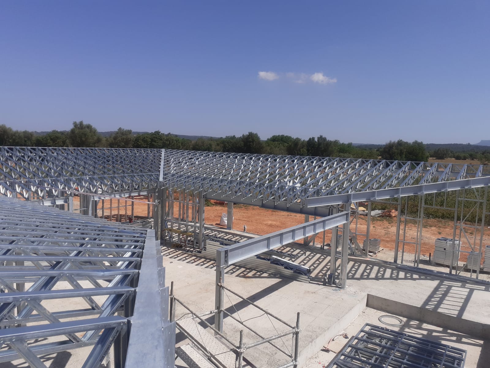 Structure LGS légère sur chantier
