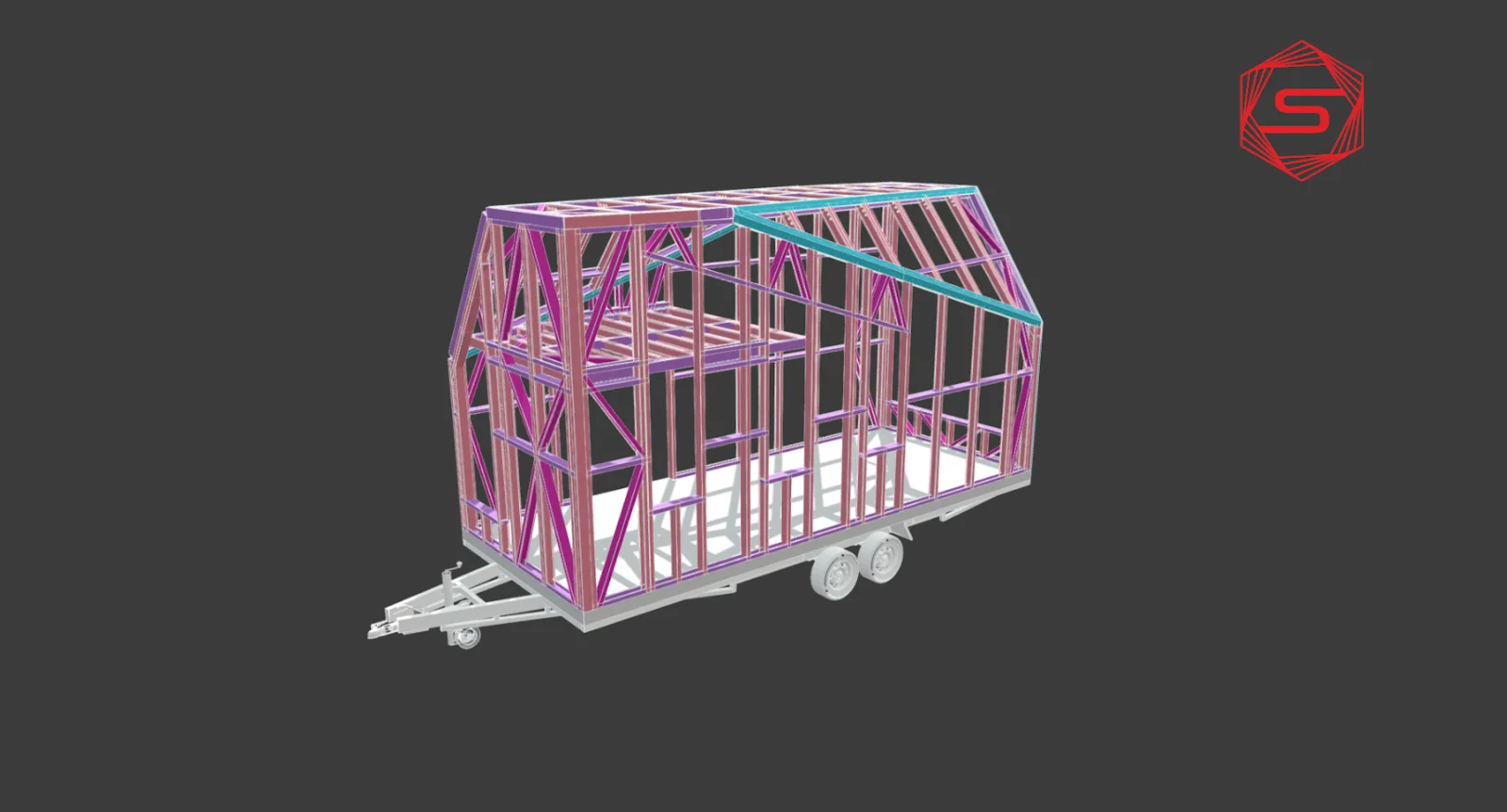 Module compact modélisé sur châssis
